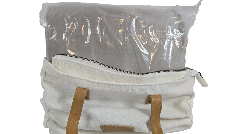 Cozy Earth Bamboo King Fitted Sheet LightGrey with Free Canvas Bag