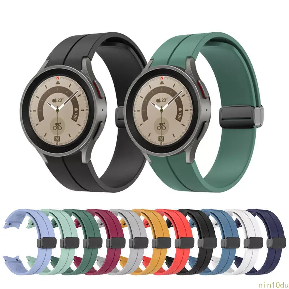 Magnetic Silicone Band Strap For Samsung Galaxy Watch7/6/5/4 Classic 43/47/40/44