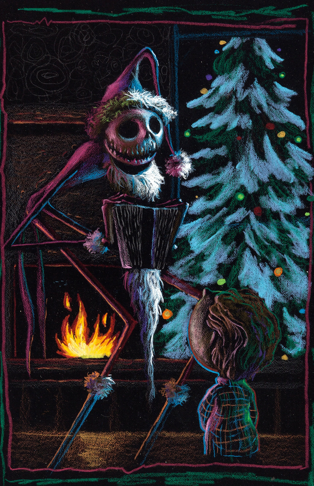 Nightmare Before Christmas Santa Jack Skellington 13x19 Satin Poster Print