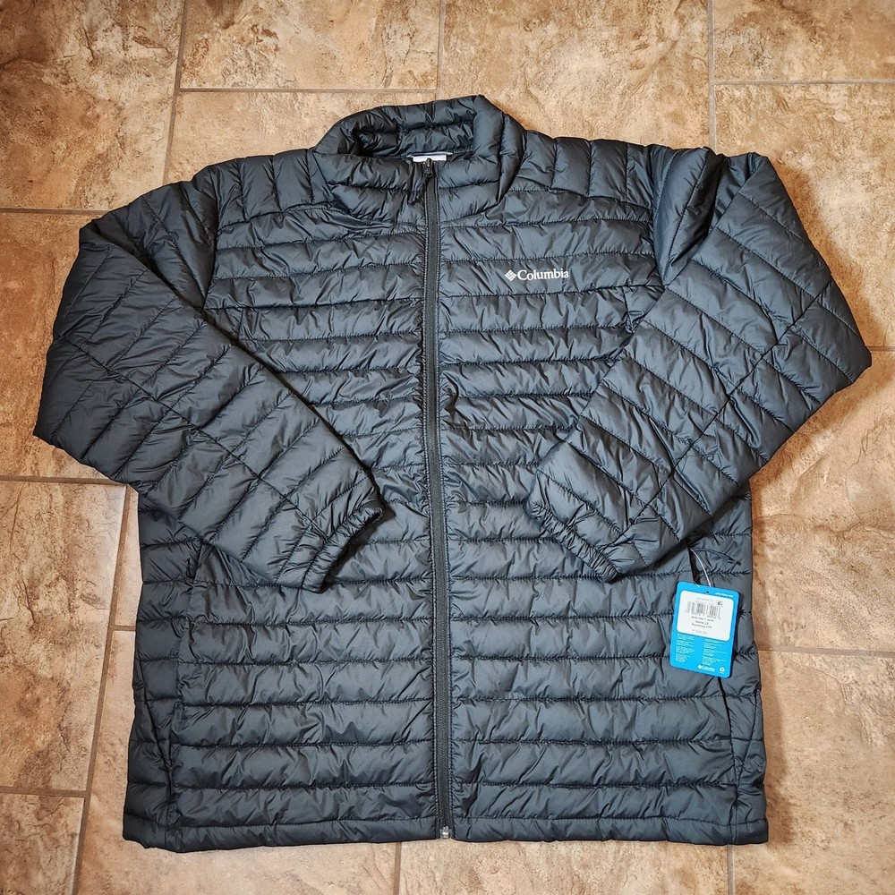 Columbia Silver Falls Black Full-Zip Jacket for Men - Size 2XL
