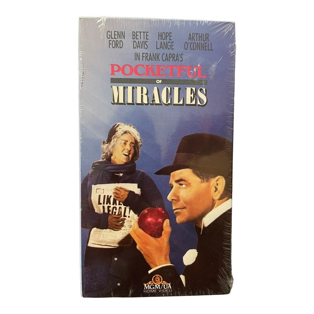 Pocketful Of Miracles VHS Movie Glenn Ford Bette Davis Sealed