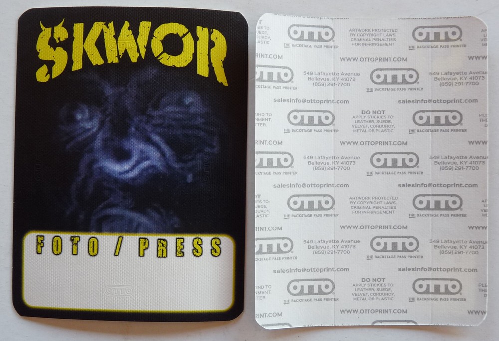 SKWOR Face Concert Tour Press Photo Backstage Pass D15