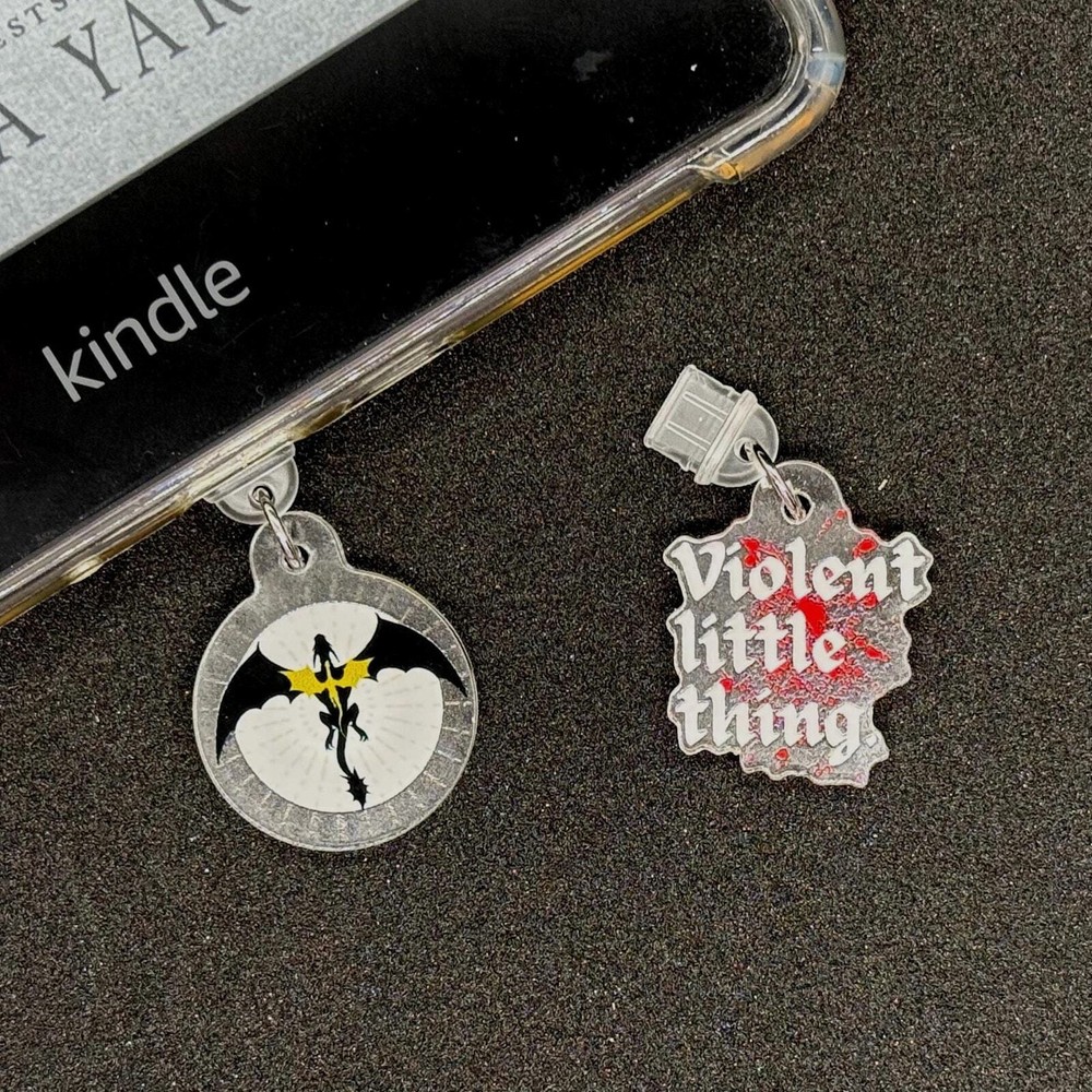 Fourth Wing Kindle charm for fantasy lovers - pick your favorite charm  