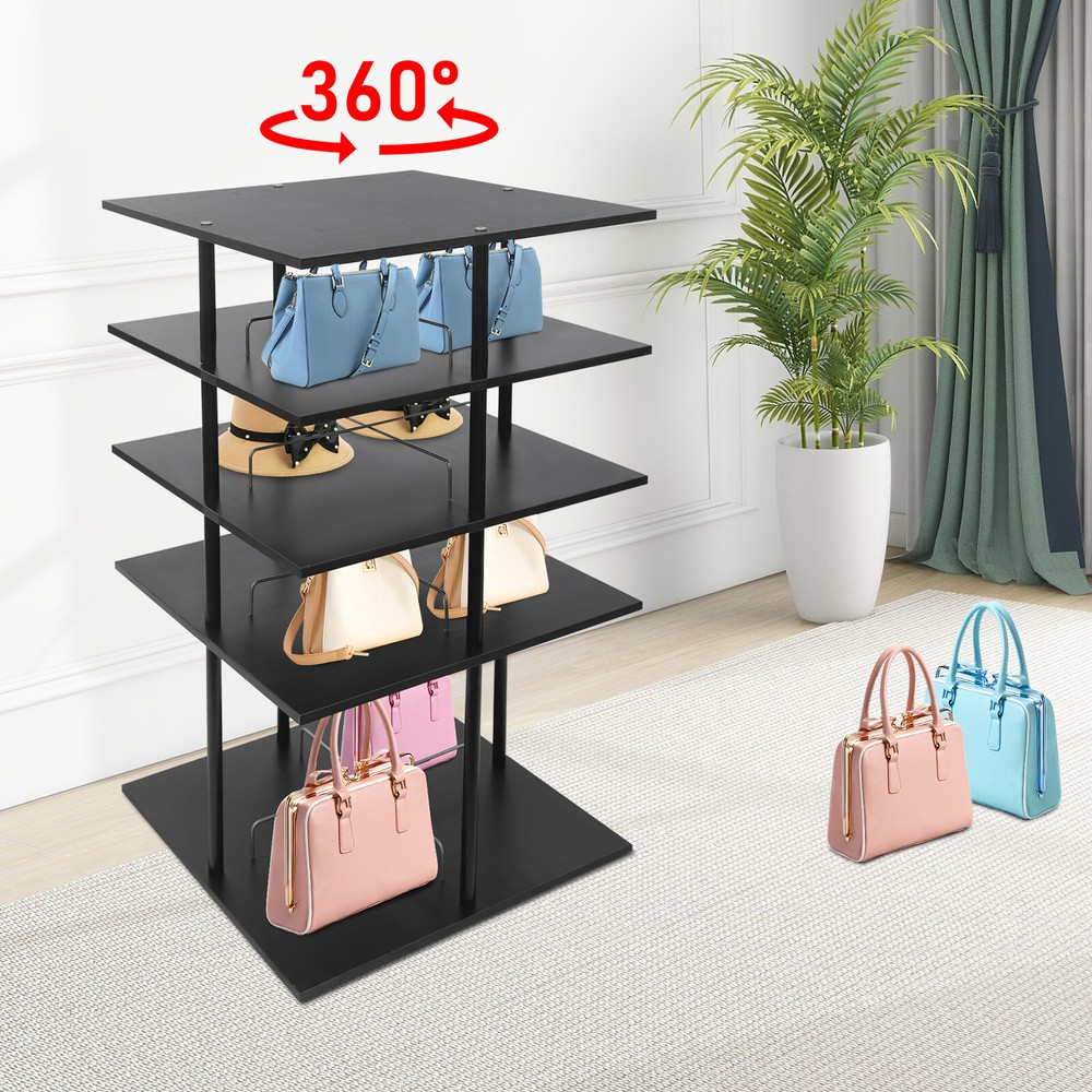 4-Tier 360-Degree Rotating Shoe Rack Holds 16 Pairs