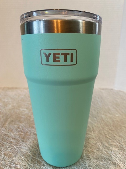 Yeti Rambler 30oz Seafoam Tumbler with Lid No Straw New