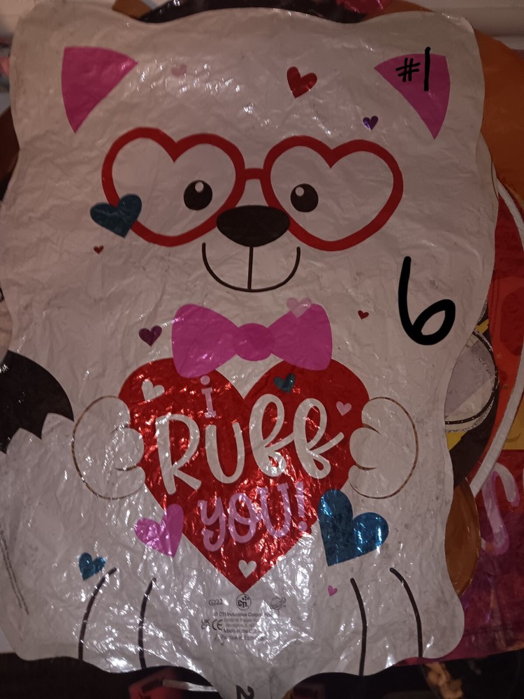 20/pk Variety Valentines Day Foil Helium Balloon Mix & Match #'s 1-10