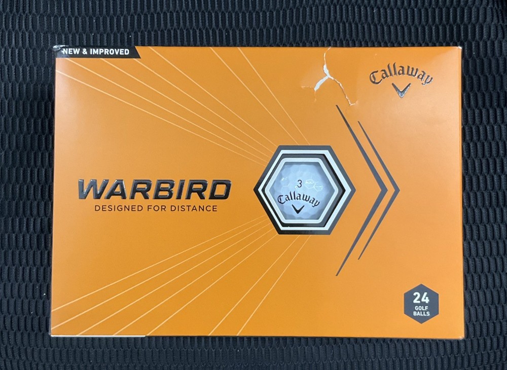 New Callaway Warbird Distance Golf Balls - 2 Dozen (24 Balls) White