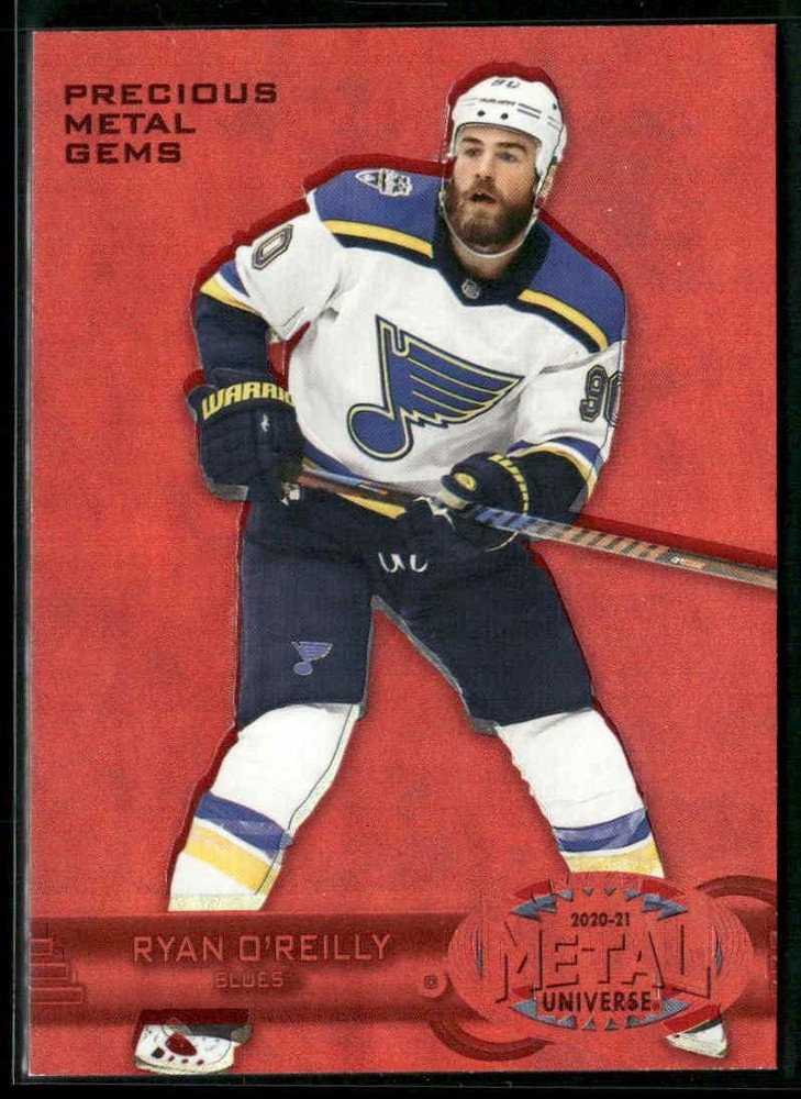 2020-21 SkyBox Metal Universe #R-20 Ryan O'Reilly Precious Metal Gems Red #/100