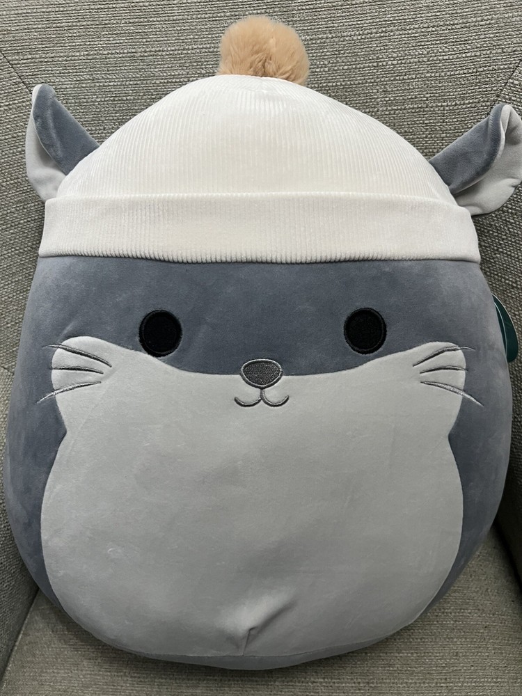 Squishmallow Camilo the Chinchilla with Hat 16 inch 1st to Market NEW with Tag
