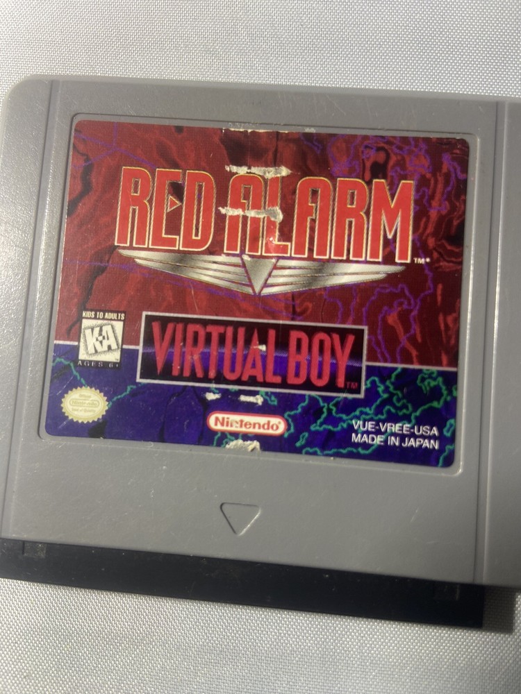 Red Alarm Virtual Boy Game Cartridge Authentic Untested  