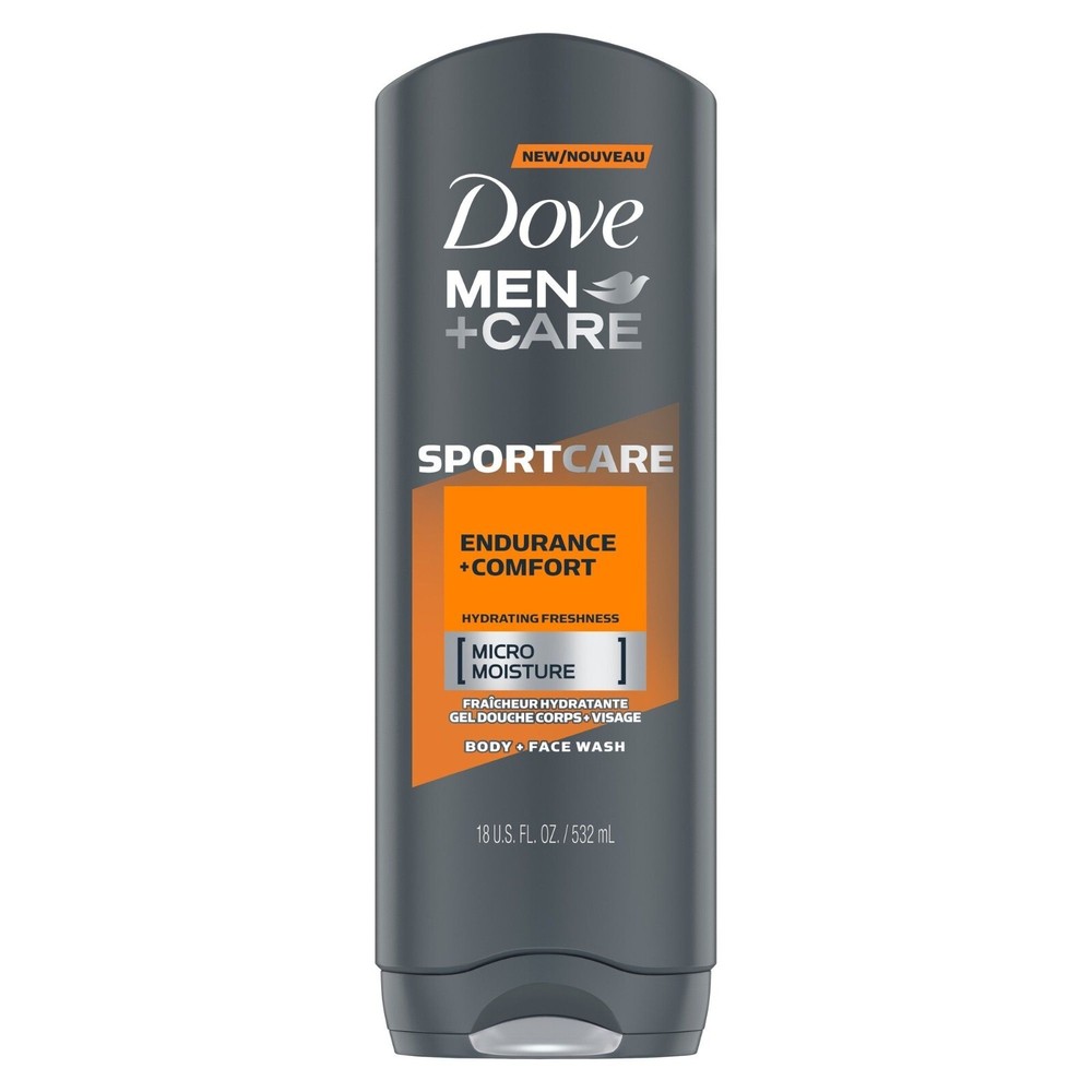 Dove Men+Care Endurance & Comfort Body Wash 18 Oz for Refreshing Clean