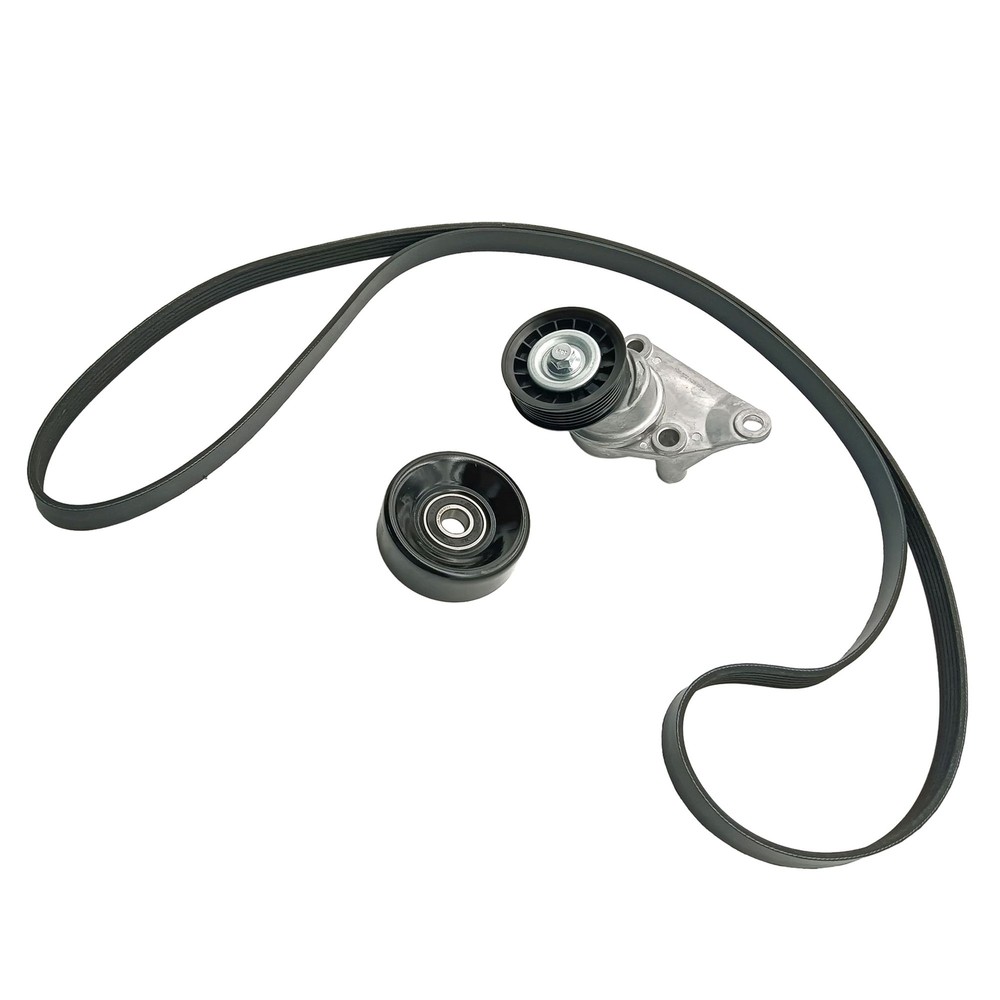 Serpentine Belt Tensioner Pulley Kit for 02-08 Chevy Silverado GMC Sierra Hummer