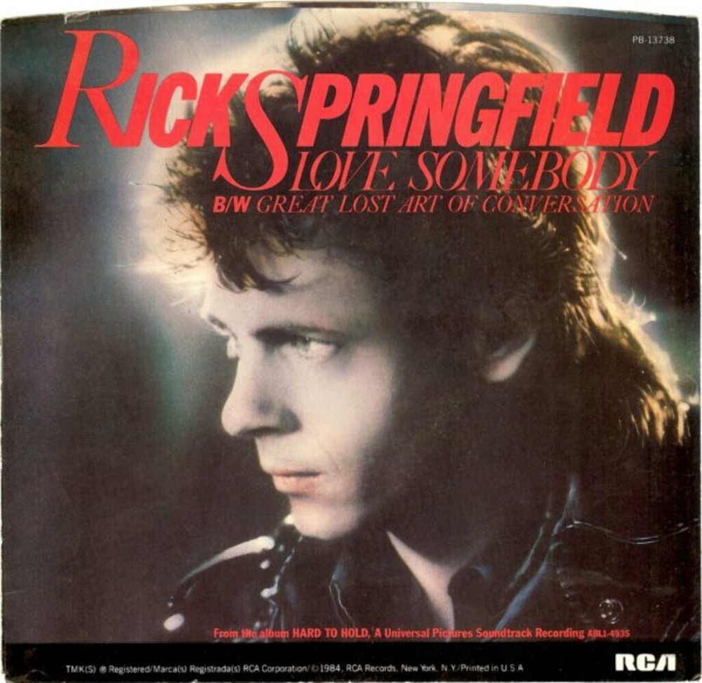 Rick Springfield - Love Somebody - RCA - PB-13738 - 7