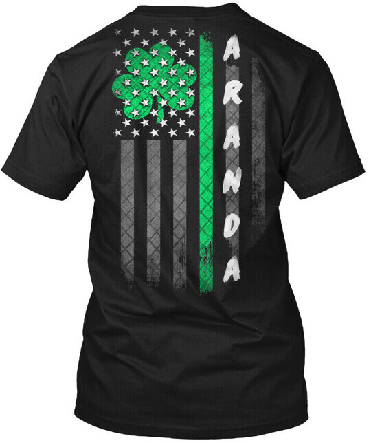 Aranda Lucky Family Clover Flag T-Shirt Made in the USA Size S to 5XL