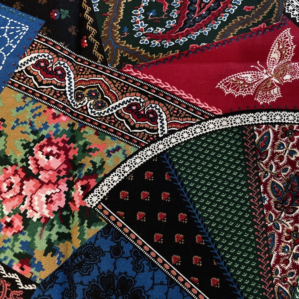 floral lace print patchwork cranston 1 yard