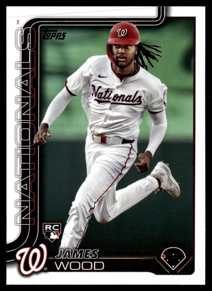 2025 Topps Series 1 James Wood RC #181 Washington Nationals Rookie Card