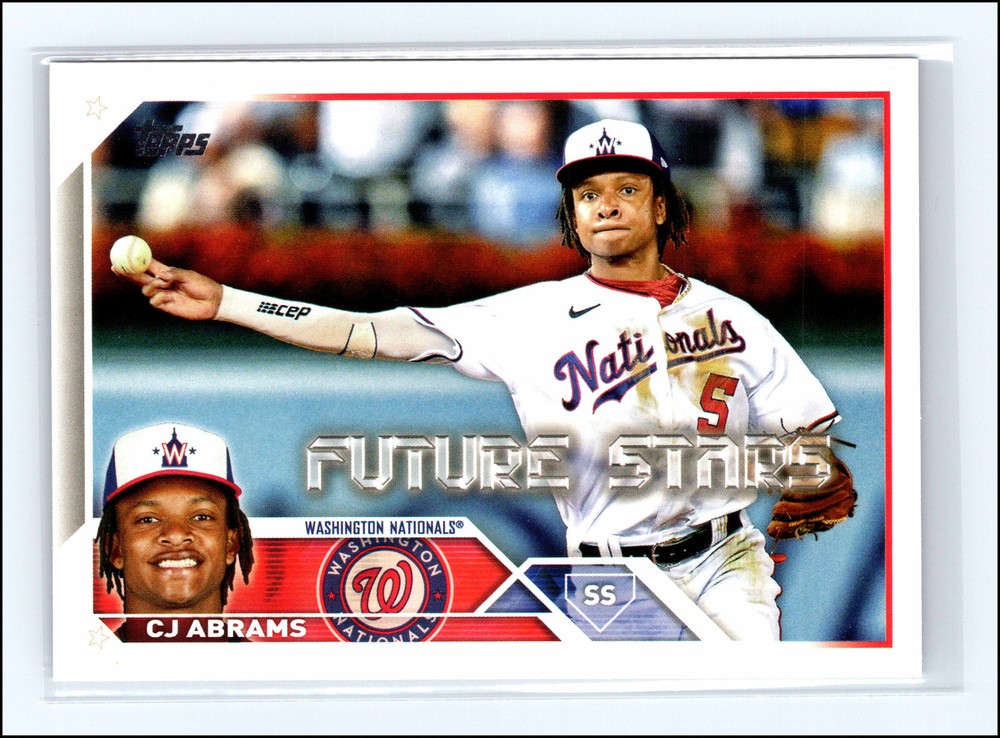 CJ Abrams 2023 Topps #35 Washington Nationals Future Stars Rookie Card