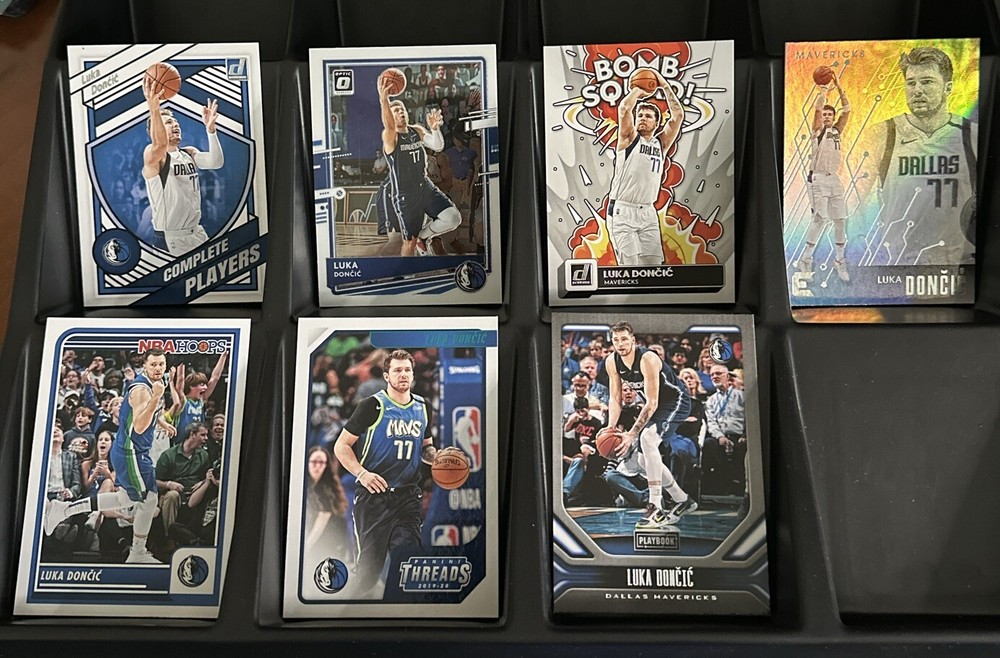 Luka Doncic 7-Card Lot Panini Donruss Essentials Optic Dallas Mavericks NBA