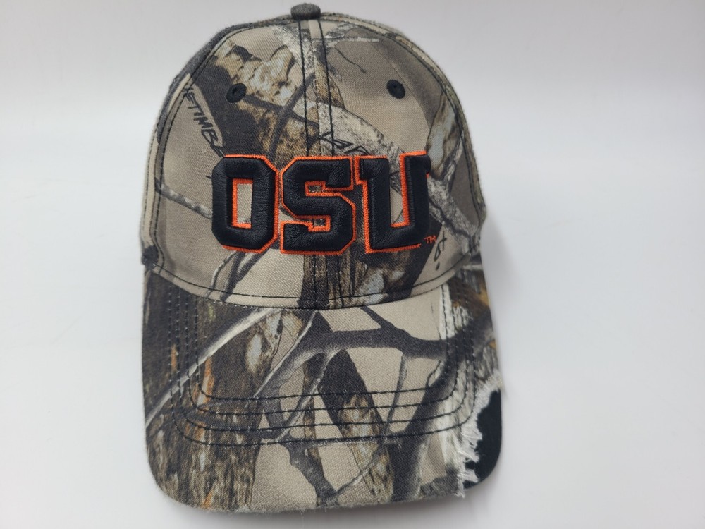 Oklahoma State University Cowboys True Timber Camo Adjustable Hat Cap NCAA Brown