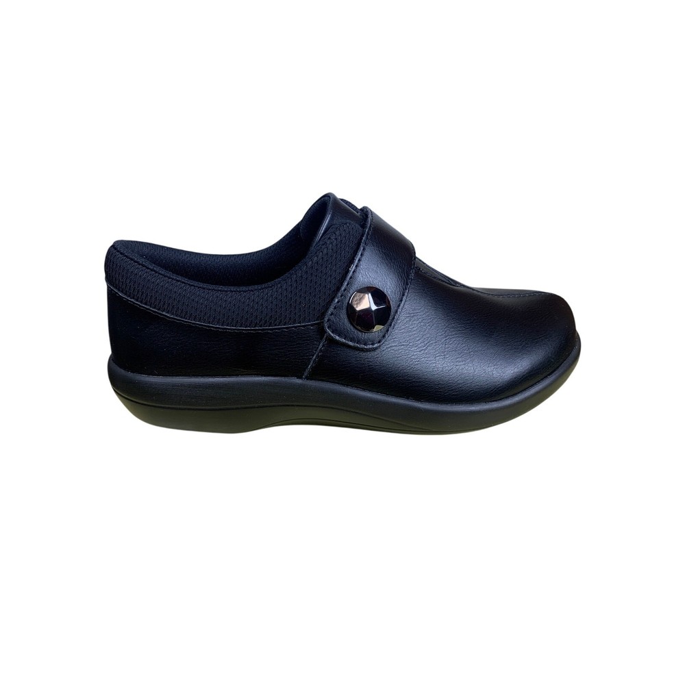 Alegria Danni Jet Black Vegan Leather Clogs EU 36 US 6-6.5