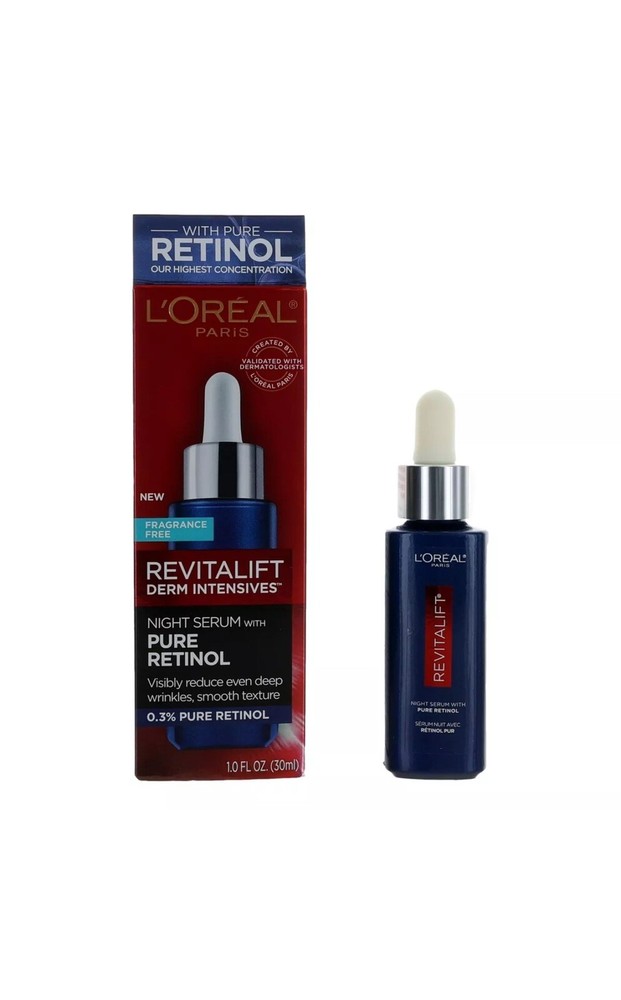 L'Oreal Revitalift Derm Intensives by L'Oreal, 1oz Night Serum with Pure Retinol