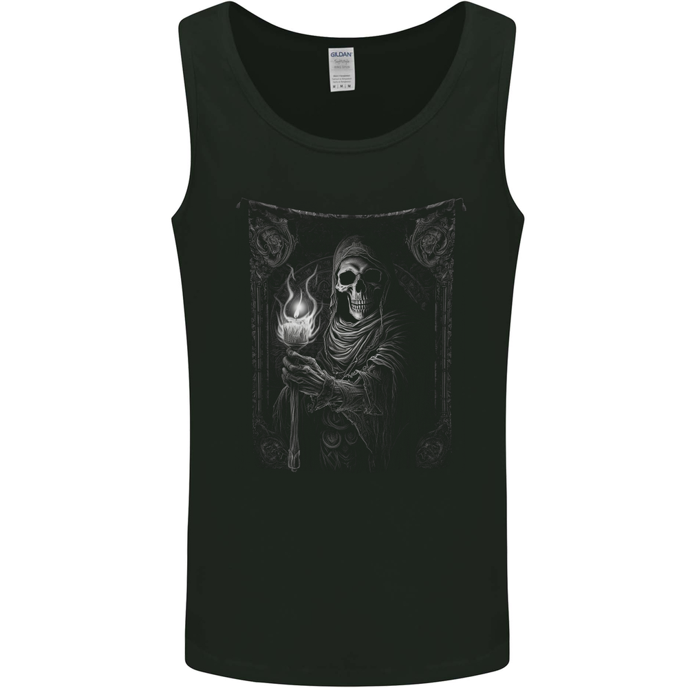 Gothic Grim Reaper Goth Heavy Metal Skull 12 Mens Vest Tank Top