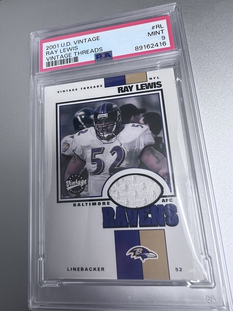 2001 Upper Deck Vintage Vintage Threads #RLVT Ray Lewis