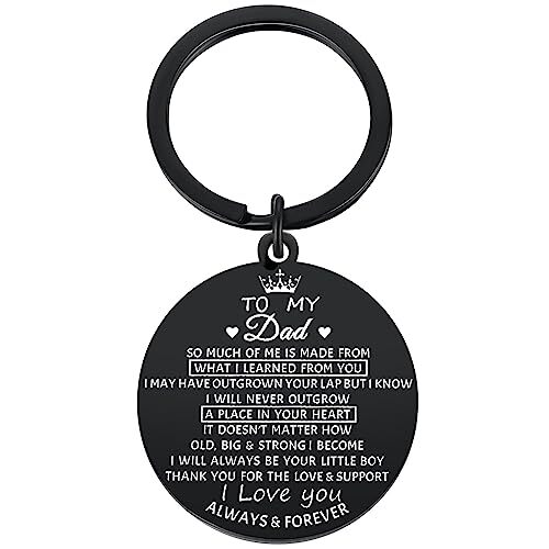 Fathers Day to My Dad Gifts from Son I Love You Keychain Gifts for Father Dad-image