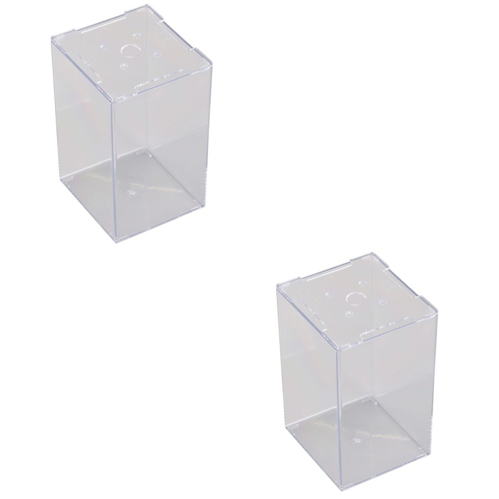 2-Piece Thai Mini Betta Fish Tank Tabletop Aquarium Containers  