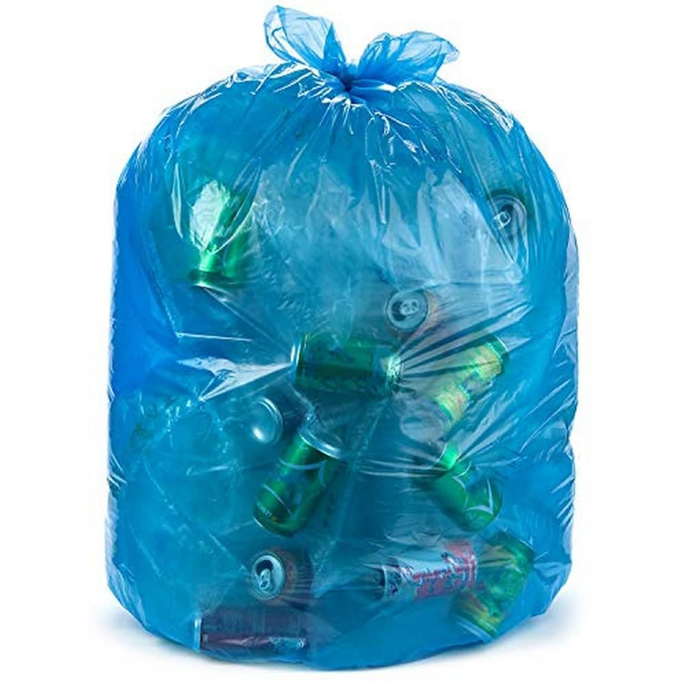 33 Gallon 1.0 MIL Blue Trash Bags - 33