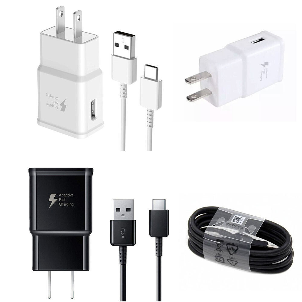 Fast USB-C Wall Charger Plug for Samsung S8 S9 S10 S20 S21 & More