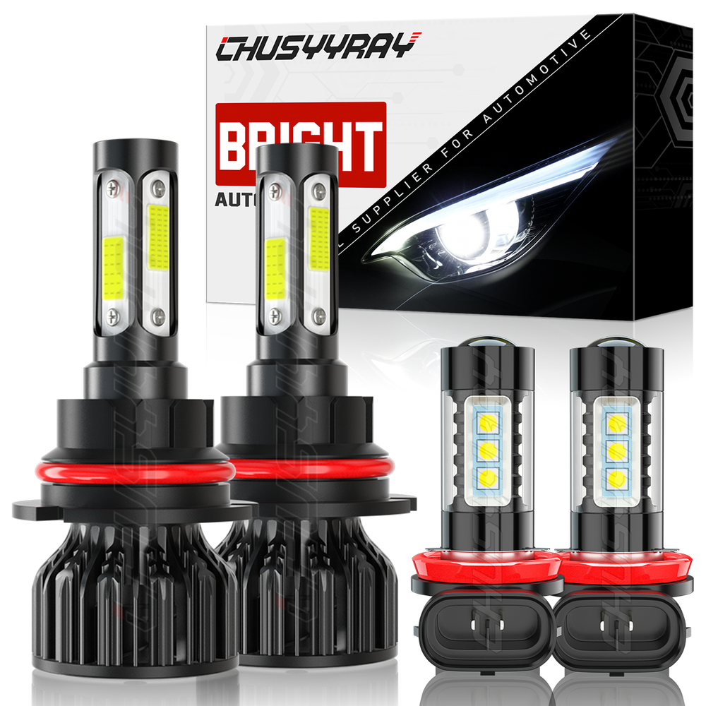 For Nissan Frontier SV Cab Pickup 2.5L 4.0L 2005-2018 LED Headlight Fog Bulb Kit