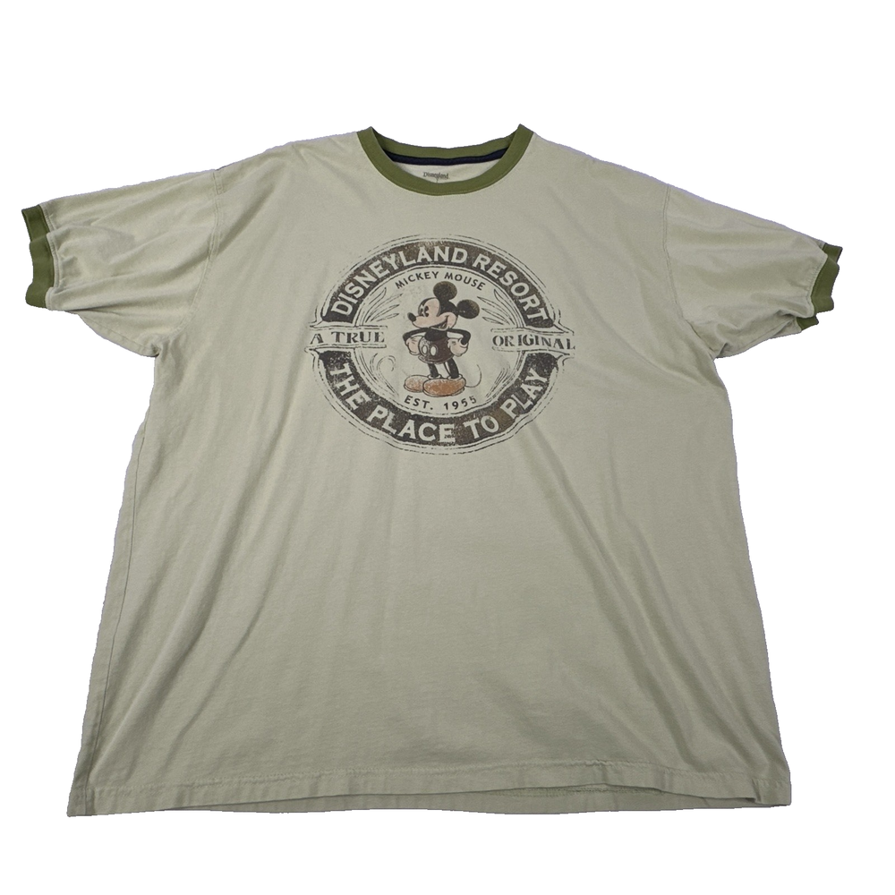 Vintage Disneyland Resort. The Place To Play Light Green T Shirt Women's Size 2X