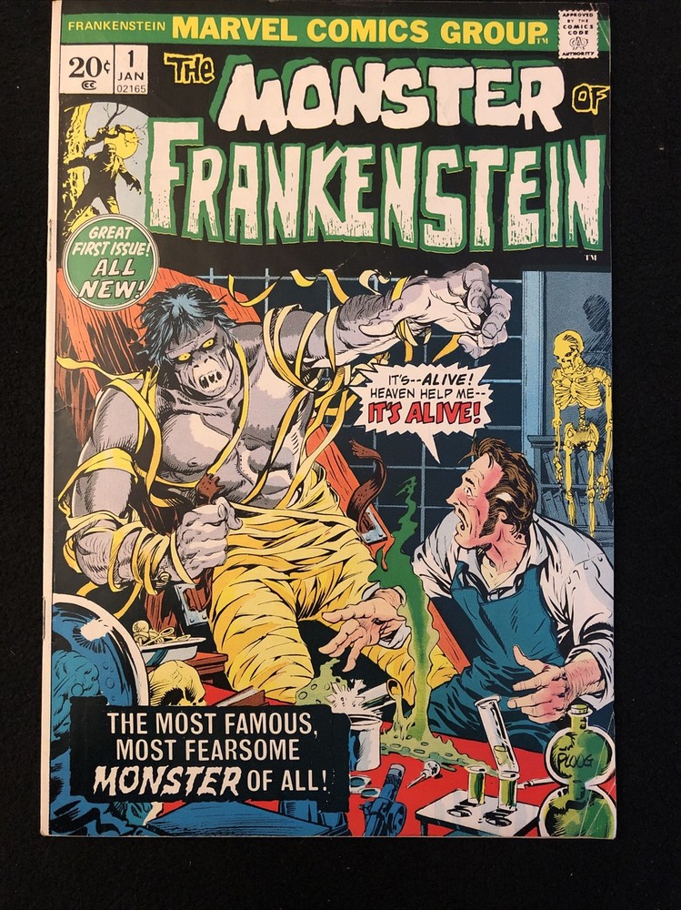 Frankenstein Monster Marvel 1973 Origin 1st App Mylite 2 DG Graded 5.0 5.5