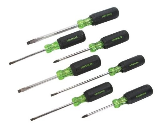 0153-02C Screwdriver Set, 7-Piece , Black 7-Piece Screwdriver Set