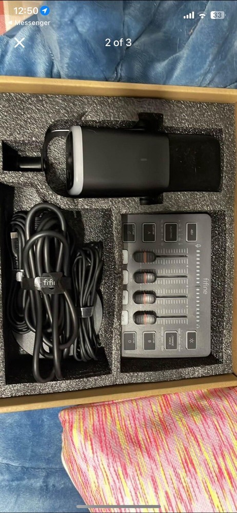 FIFINE Gaming Equipment Bundle, Dynamic XLR/USB Gaming Microphone Set.