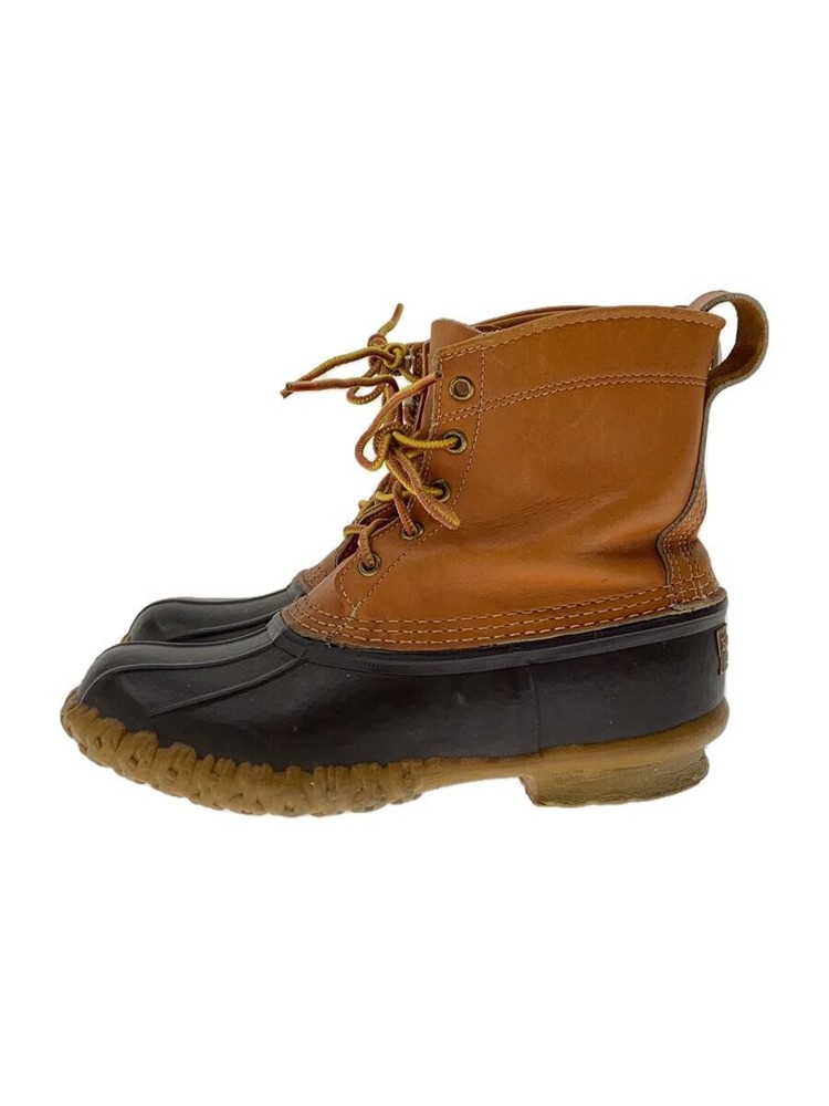 L.L.Bean Lace-Up Boots/Us7/Brw/Leather 858