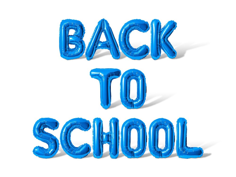 BACK TO SCHOOL Letter Balloon Banner - Academic Year Party Supply Decorations-image