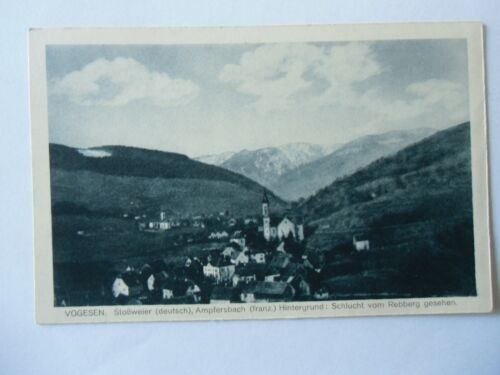 Postcard Stossweier Ampfersbach gorge from the Vosges vineyard (No.668)