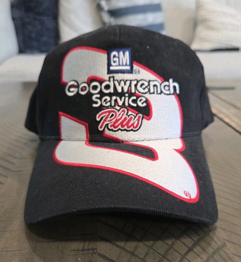 Vintage Nascar 90s Dale Earnhardt SR #3 Snapback Hat Big Logo Goodwrench Service