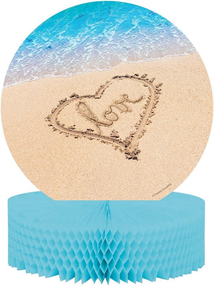 Beach Love Tropical Luau Bridal Shower Wedding Party Decoration Centerpiece