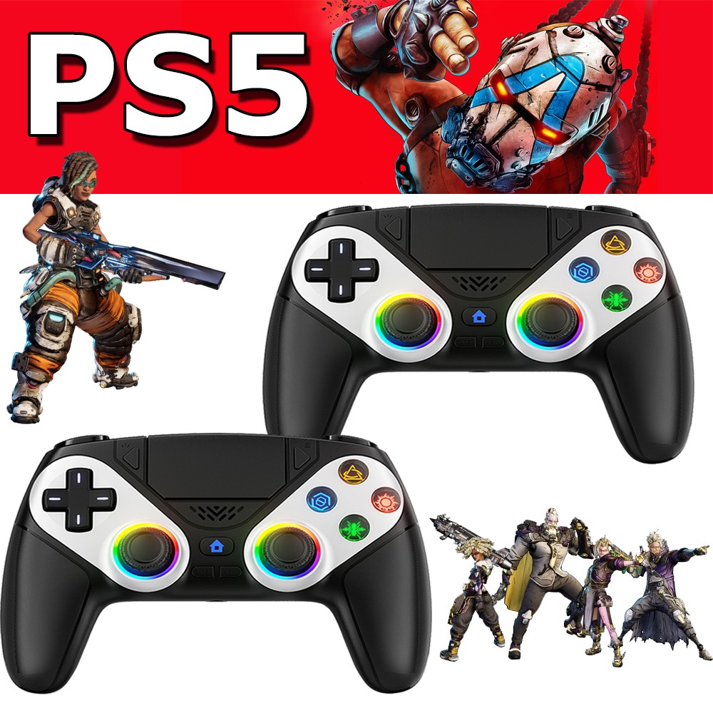 1-3PACK For Sony Playstation 5 PS5 DualSense Wireless Black Controller w/Flash