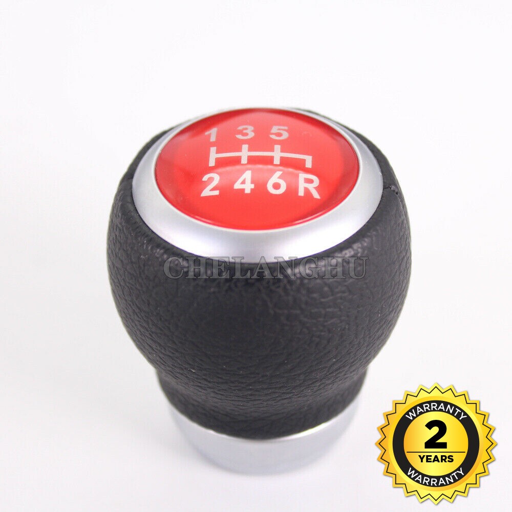 6 Speed PU Leather Gear Shift Knob Ball For 2008-2018 Subaru Impreza WRX STI