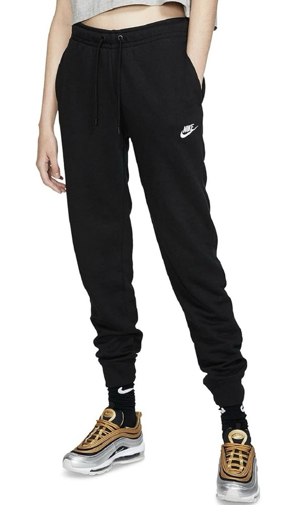 Nike Women’s Fleece Pants Black/Black/White Size XS (0-2) Style CJ7719-010