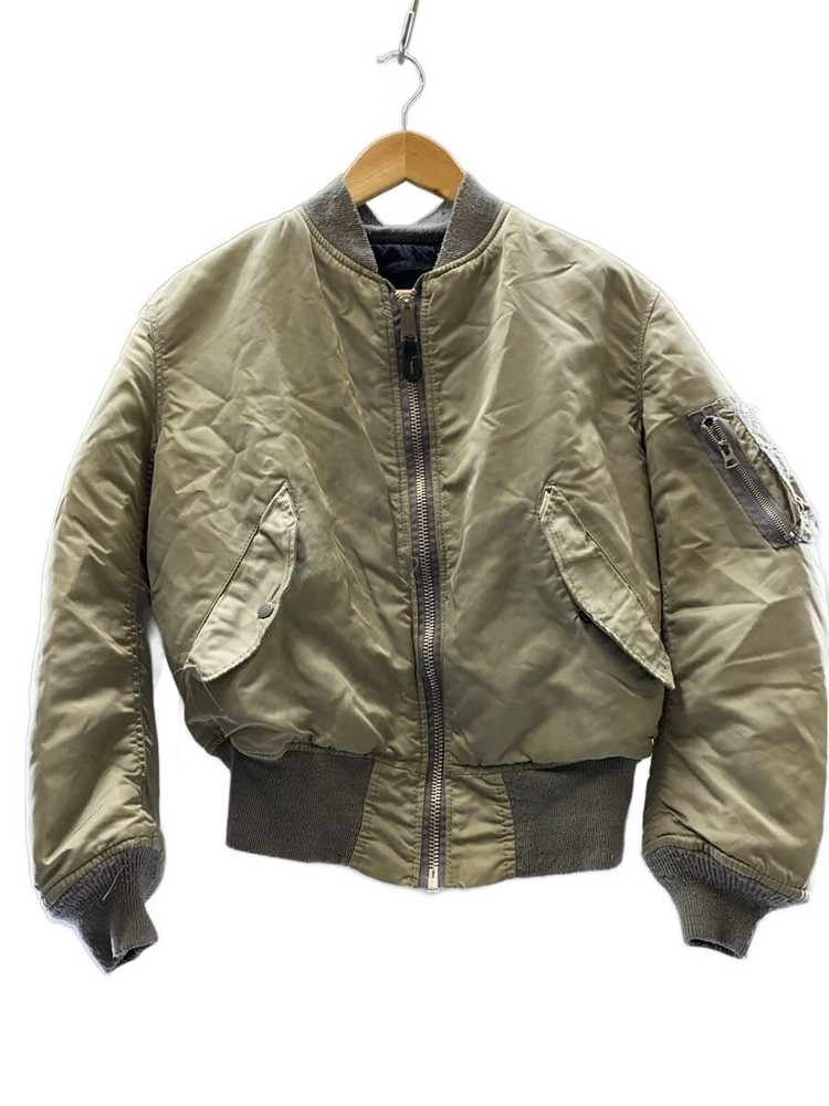 Military Flight Jacket/-/Polyester/Khk/Plain 3392
