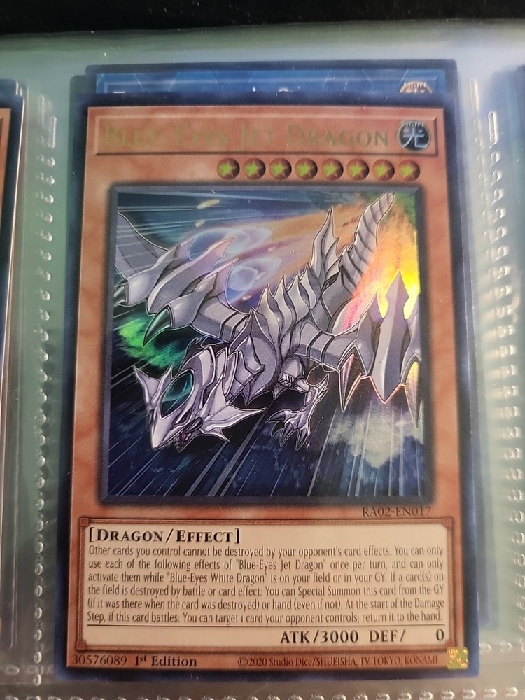 Blue-Eyes Jet Dragon RA02-EN017 Super Rare 1st Edition NM Yugioh Card