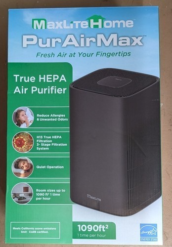 MaxLite Home AP215SF3B PurAirMax True HEPA Air Purifier 1090ft/hour