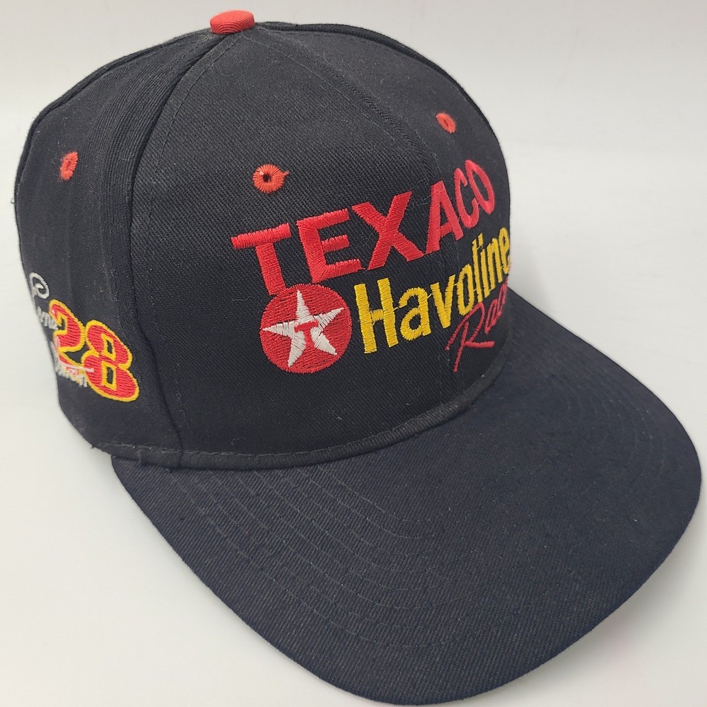Vintage Ernie Irvan Hat Snapback Black NASCAR #28 Texaco Havoline Racing 90s Men