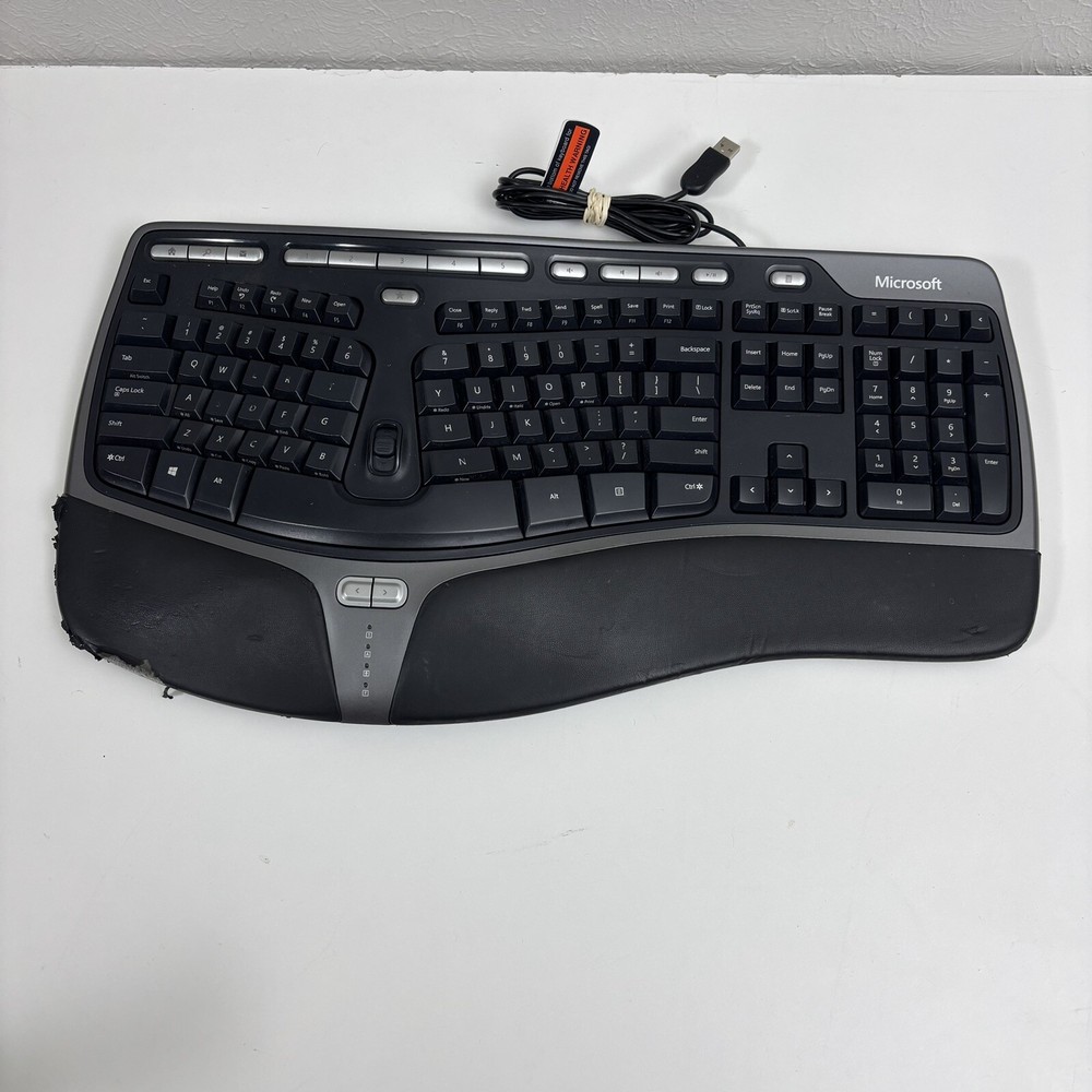 Microsoft Natural Ergonomic Keyboard 4000 v1.0 KU-0462 USB Wired Tested/Works