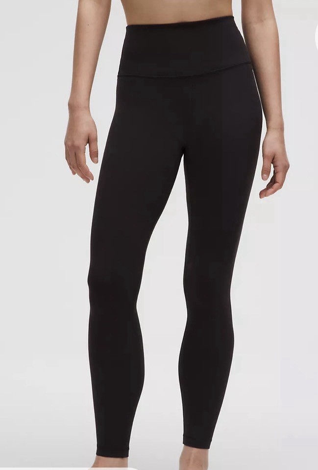 Lululemon Align High Rise Ankle Leggings Black Women's Regular Yoga Size 4